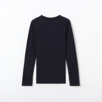 Лонгслив для девочки, цвет темно-синий, рост 134