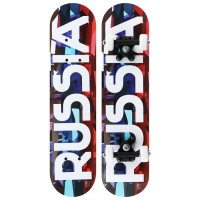 Скейтборд подростковый ONLITOP, RUSSIA 62х16 см, колёса PVC, пластиковая рама Скейтборд подростковый ONLITOP, RUSSIA 62х16 см, колёса PVC, пластиковая рама