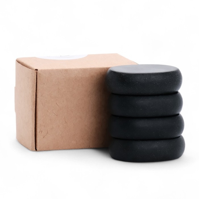 Набор массажных камней из базальта, 4 шт, 4 х 6 см Набор массажных камней из базальта, 4 шт, 4 х 6 см