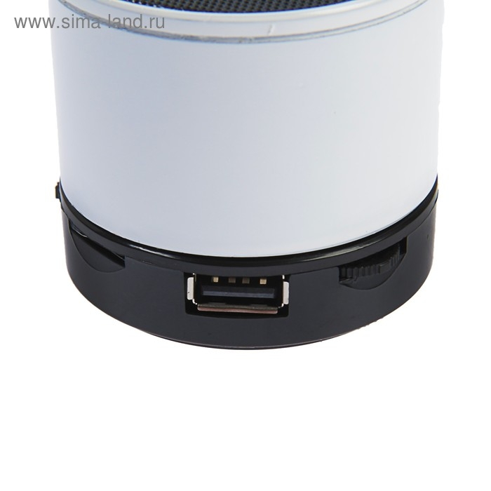 Портативная колонка LuazON Hi-Tech08, 3 Вт, 300 мАч, microSD, USB, белая Портативная колонка LuazON Hi-Tech08, 3 Вт, 300 мАч, microSD, USB, белая