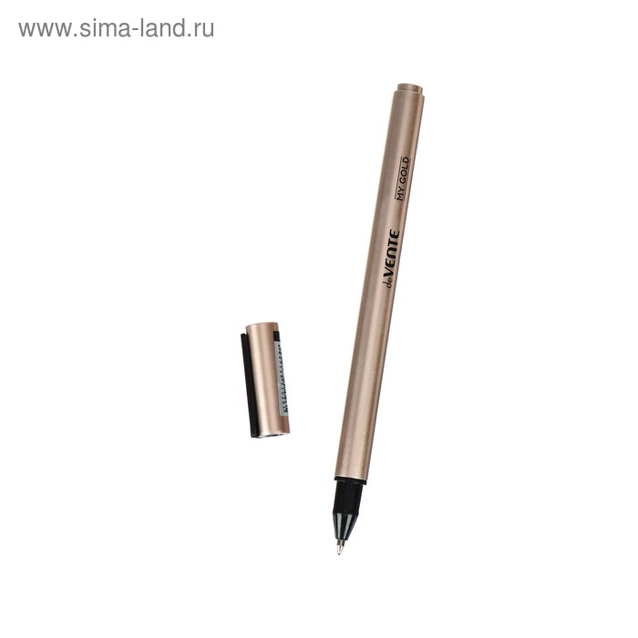 Ручка шариковая deVENTE My Gold 0,7 мм, ультрагладкое письмо, синие чернила, масляная основа, золотой корпус Ручка шариковая deVENTE My Gold 0,7 мм, ультрагладкое письмо, синие чернила, масляная основа, золотой корпус
