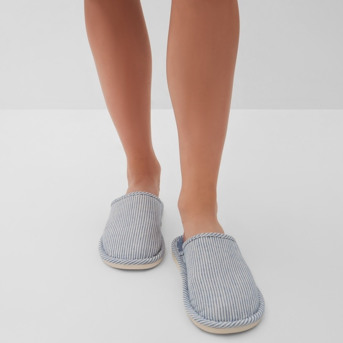 Тапочки женские, размер 40-41, цвет синий Тапочки женские, размер 40-41, цвет синий