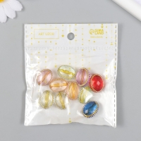 Бусины для творчества пластик "Кабошон с кантом" набор 10 шт МИКС 1,2х1,6х2 см Бусины для творчества пластик "Кабошон с кантом" набор 10 шт МИКС 1,2х1,6х2 см