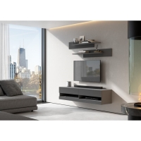 Тумба подвесная Оникс 2, 1602x392х350, Графит Тумба подвесная Оникс 2, 1602x392х350, Графит