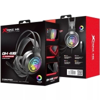 Наушники Xtrike Me GH-416, игровые, полноразмерные, подсветка, mic, USB, 2 м,чёрный Наушники Xtrike Me GH-416, игровые, полноразмерные, подсветка, mic, USB, 2 м,чёрный