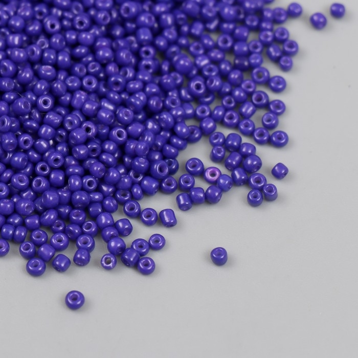 Бисер стекло 12/0 Бисер стекло 12/0 "Сине-фиолетовый" яркий 450 гр