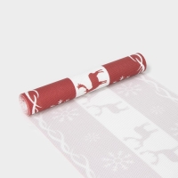 Дорожка новогодняя на стол Доляна &laquo;Новый год&raquo;, сервировочная, 180&times;30 см