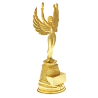 Наградная фигура женская &laquo;Ника&raquo;, подставка пластик золото, 18,5 х 7 х 6 см.