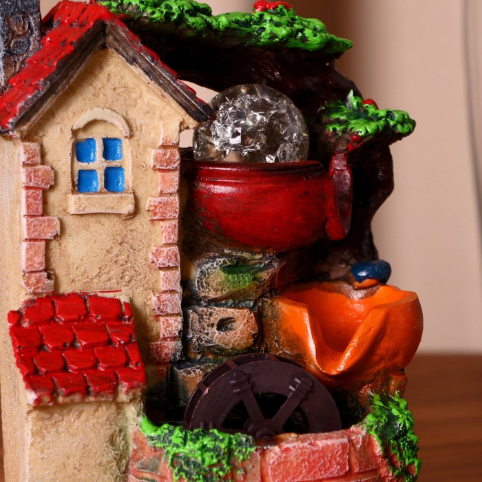 Фонтан Фонтан "Домик для гномиков" 9,5х13х20 см (с подсветкой)