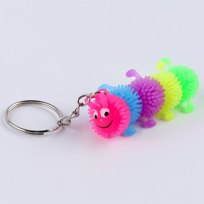 Мяч детский резиновый ёжка «Сороконожка», резиновый, на брелоке, цвета МИКС Мяч детский резиновый ёжка «Сороконожка», резиновый, на брелоке, цвета МИКС
