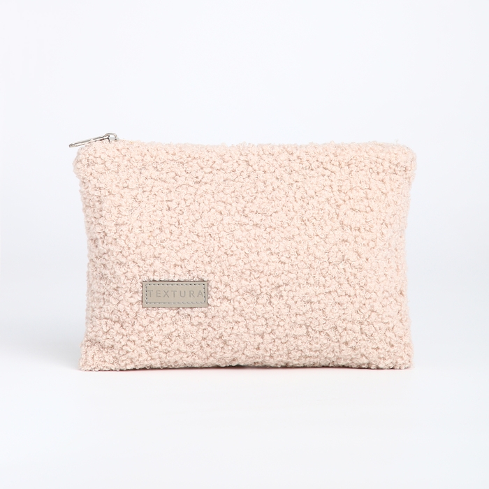 Косметичка на молнии, TEXTURA, цвет бежевый Косметичка на молнии, TEXTURA, цвет бежевый