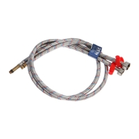 Подводка для смесителя ZEIN, гайка 1/2", штуцер М10, 100 см, ключ для монтажа, набор 2 шт Подводка для смесителя ZEIN, гайка 1/2", штуцер М10, 100 см, ключ для монтажа, набор 2 шт