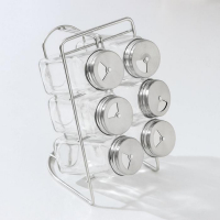 Набор для специй на подставке &laquo;Лесенка&raquo;, ёмкость, 4,5&times;10,5 см, 6 шт