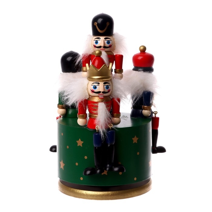 Новогодний сувенир &laquo;Карусель щелкунчики&raquo; 11 &times; 11 &times; 19 см, МИКС