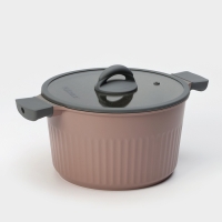 Кастрюля Stella, 5.2 л, d=25.5 см, h=14.5 см, стеклянная крышка