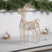 Фигура световая "Олень бежевый", 35х19х8 см, 20 LED, ААх2 (не в компл.), Т/БЕЛЫЙ Фигура световая "Олень бежевый", 35х19х8 см, 20 LED, ААх2 (не в компл.), Т/БЕЛЫЙ