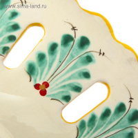 Фруктовница Риштанская Керамика "Узоры", 28 см, жёлтая Фруктовница Риштанская Керамика "Узоры", 28 см, жёлтая