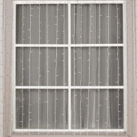 Гирлянда &laquo;Занавес&raquo; 2 &times; 9 м, IP44, УМС, белая нить, 1800 LED, свечение белое, мерцание, 220 В