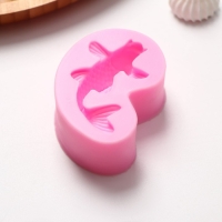 Молд Доляна &laquo;Рыбка&raquo;, силикон, 7,2&times;4,7&times;2,3 см, цвет розовый