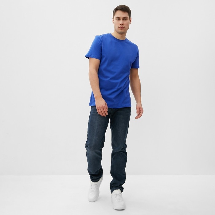 Футболка мужская, цвет индиго, размер 48