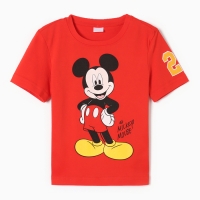 Футболка детская Mickey Микки Маус, рост 110-116, красный