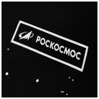 Толстовка с капюшоном РОСКОСМОС х ONLYTOP, р. XS, цвет чёрный Толстовка с капюшоном РОСКОСМОС х ONLYTOP, р. XS, цвет чёрный