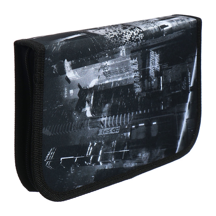 Пенал 1 секция 140 х 210 х 40 мм, откидной карман и косметичка, тканевый, Calligrata TOP Content Пенал 1 секция 140 х 210 х 40 мм, откидной карман и косметичка, тканевый, Calligrata TOP Content "Маска"