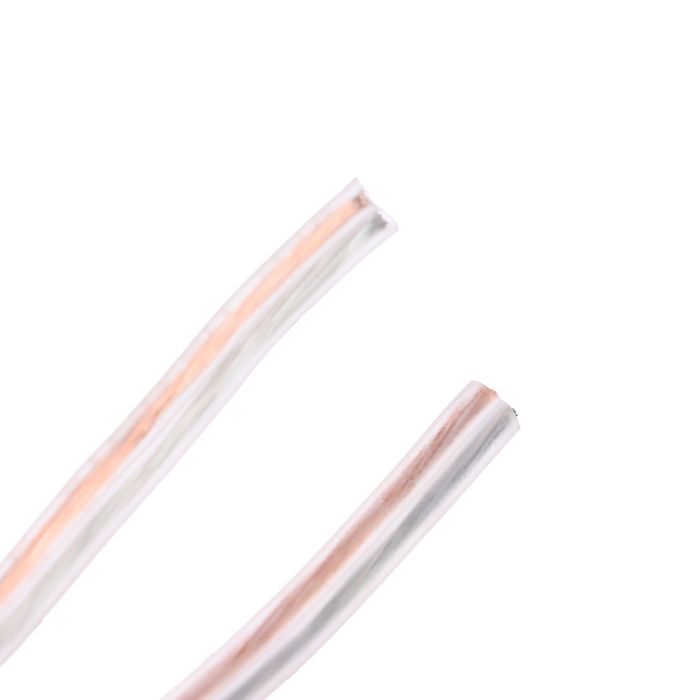 Кабель акустический REXANT SILICON, 2 х 0,5 мм&sup2;, прозрачный, мини-бухта, 5 м