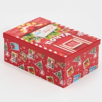 Набор подарочных коробок 6 в 1 &laquo;Почта&raquo;, 20 х 12.5 х 7.5 ‒ 32.5 х 20 х 12.5 см, Новый год