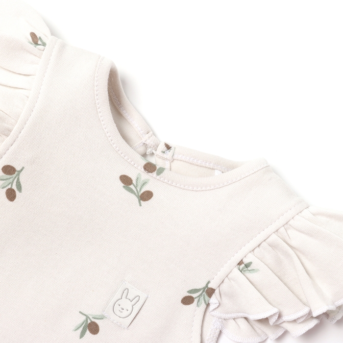 Боди с крылышками Крошка Я Olives, р. 74-80, молочный