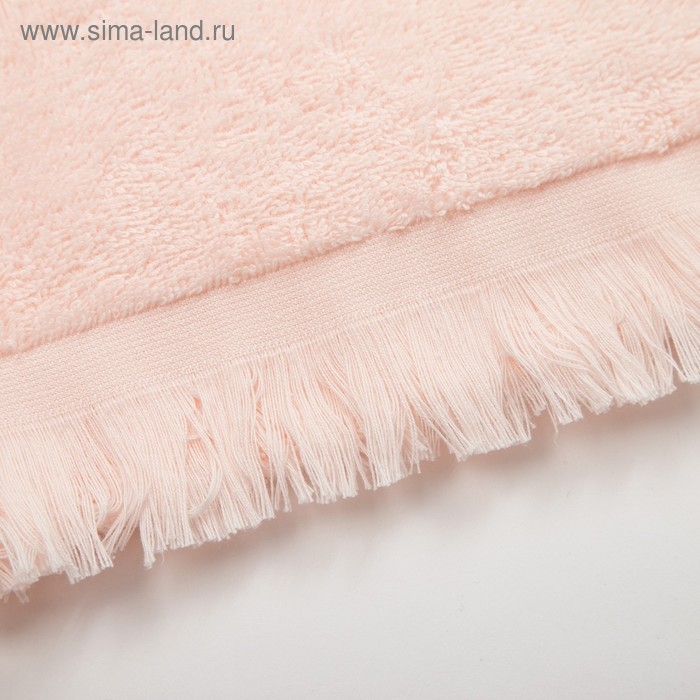 Полотенце махровое LoveLife Fringe 70х130 персиковый, 100% хлопок, 360 г/м2