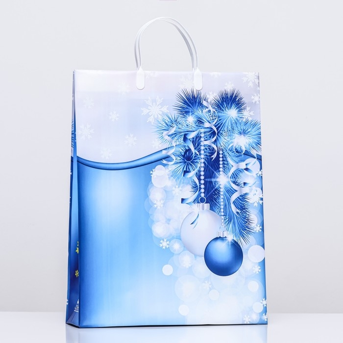 Новый год. Пакет Новый год. Пакет "Морозное настроение", мягкий пластик, 42х32 см.