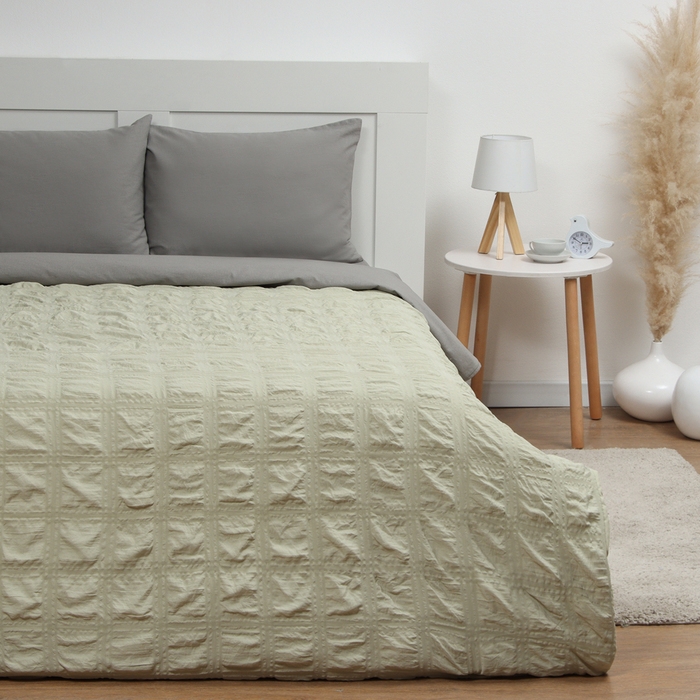 Покрывало LoveLife Texture: green, 150*220&plusmn;5см, микрофайбер, 100% п/э