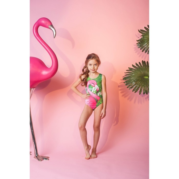 Купальник KAFTAN Купальник KAFTAN "Tropical", рост 98-104 (30) , зелёный