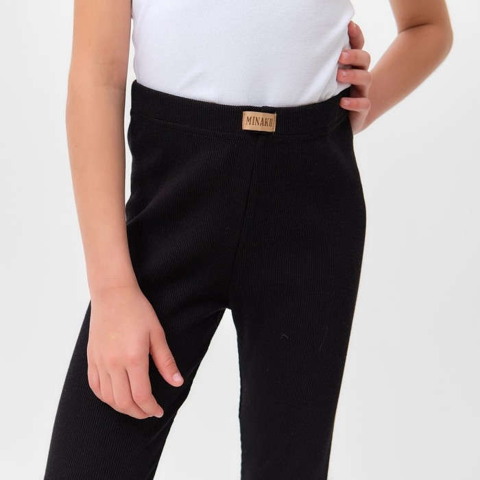 Лосины для девочки MINAKU цвет чёрный, рост 110 см