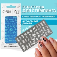 Диск для стемпинга металлический «Япония», 12 × 6 см Диск для стемпинга металлический «Япония», 12 × 6 см