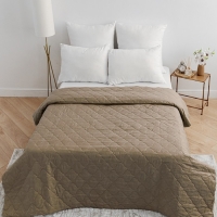 Покрывало 215х240см, бежевый, синтепон 100г/м, микрофибра 80г/м, 100% полиэстер Покрывало 215х240см, бежевый, синтепон 100г/м, микрофибра 80г/м, 100% полиэстер