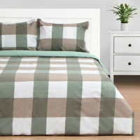 Постельное бельё Этель 2 сп Olive cage 180х215 см, 200х225 см, 50х70&plusmn; 3 см-2 шт, новосатин