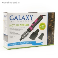 Фен-расческа Galaxy GL 4406, 1200 Вт, 2 скорости, 3 насадки, защитная сетка Фен-расческа Galaxy GL 4406, 1200 Вт, 2 скорости, 3 насадки, защитная сетка