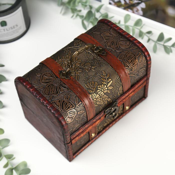 Шкатулка сундучок Шкатулка сундучок "Цветущий сад" 11,5х18х12 см