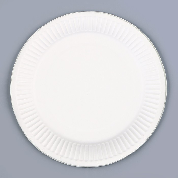 Набор бумажной посуды: 6 тарелок, 6 стаканов, цвет жёлтый