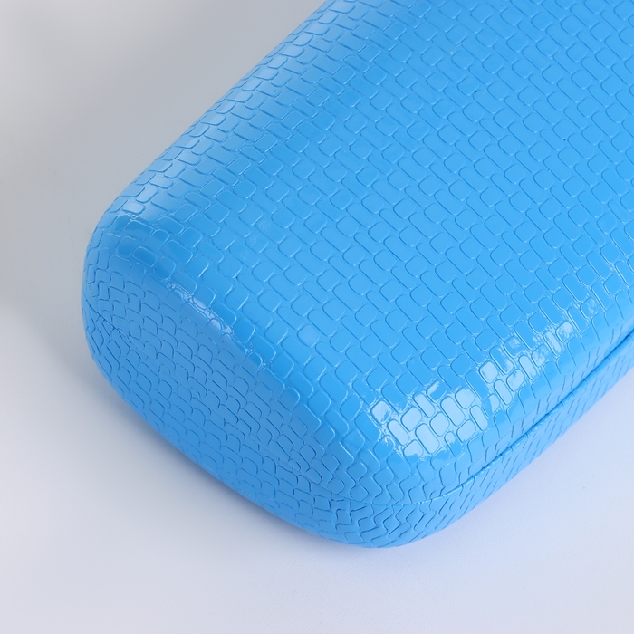 Футляр для очков на хлопушке, длина 15 см, цвет голубой