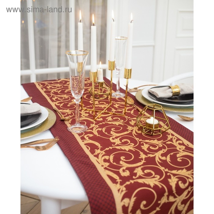 Дорожка на стол &laquo;Королевский узор&raquo; 40*146 см