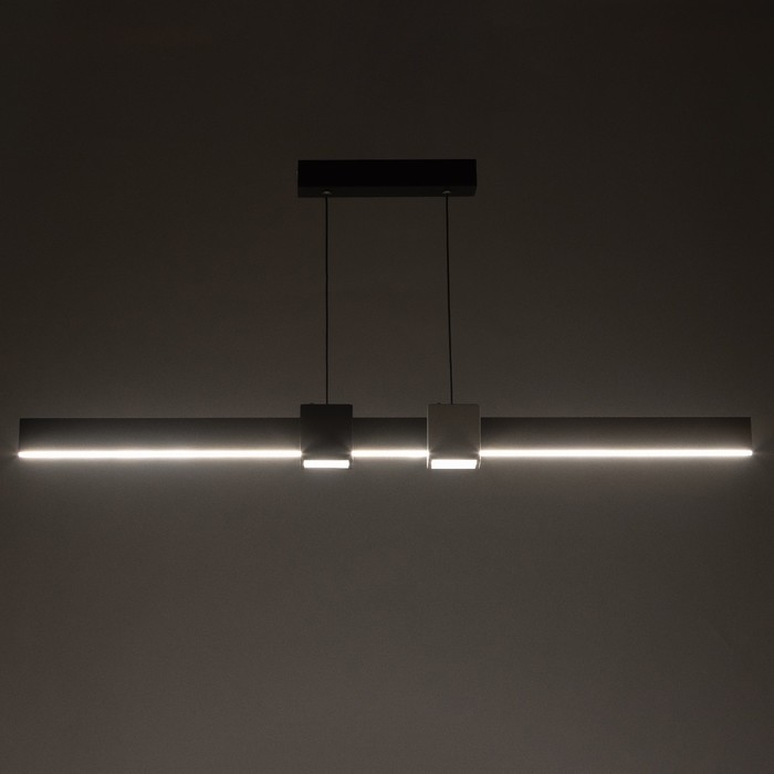 Светильник с ПДУ Светильник с ПДУ "Наоми" LED 18Вт 3000-6000К бело-черный 100х100 см