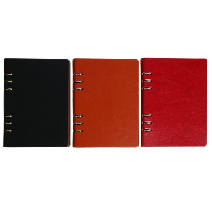 Органайзер на кольцах Органайзер на кольцах "Престиж" А5, 92 листа в линейку, обложка кожзам, МИКС