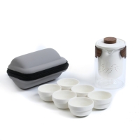 Набор для чайной церемонии 7 предметов на 6 персон: чашка 50 мл, чайник 400 мл, белый Набор для чайной церемонии 7 предметов на 6 персон: чашка 50 мл, чайник 400 мл, белый