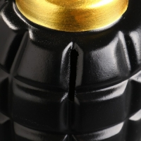 Копилка "Граната" черная, золотая, 21 см