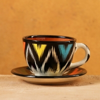 Чайная пара Риштанская Керамика "Атлас", 180 мл, Чайная пара Риштанская Керамика "Атлас", 180 мл,