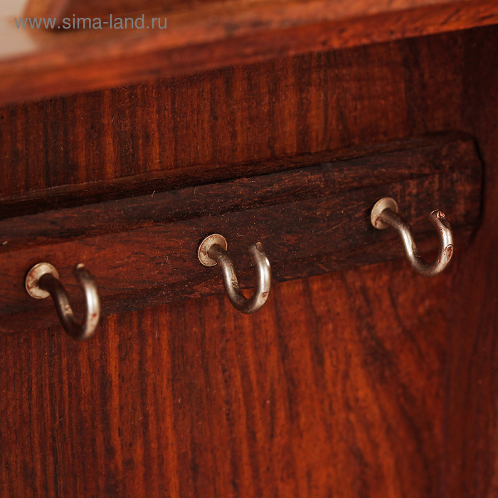 Ключница "Резные сердечки" дерево28*16*6 см