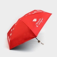 Зонт женский &laquo;Ныряй в жизнь&raquo;, 6 спиц, складывается в размер телефона.